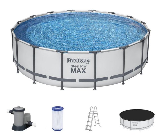 Steel Pro MAX™ Frame Pool Komplett-Set mit Filterpumpe - zum Schließen ins Bild klicken