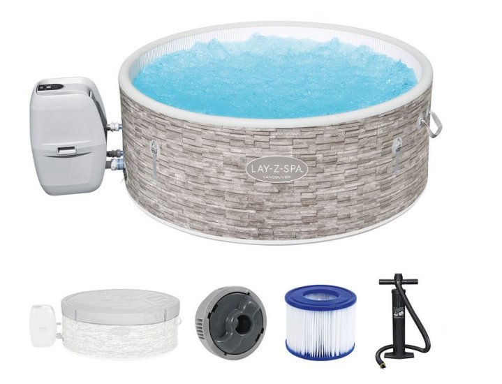 LAY-Z-SPA® WLAN-Whirlpool Vancouver AirJet Plus™ - zum Schließen ins Bild klicken